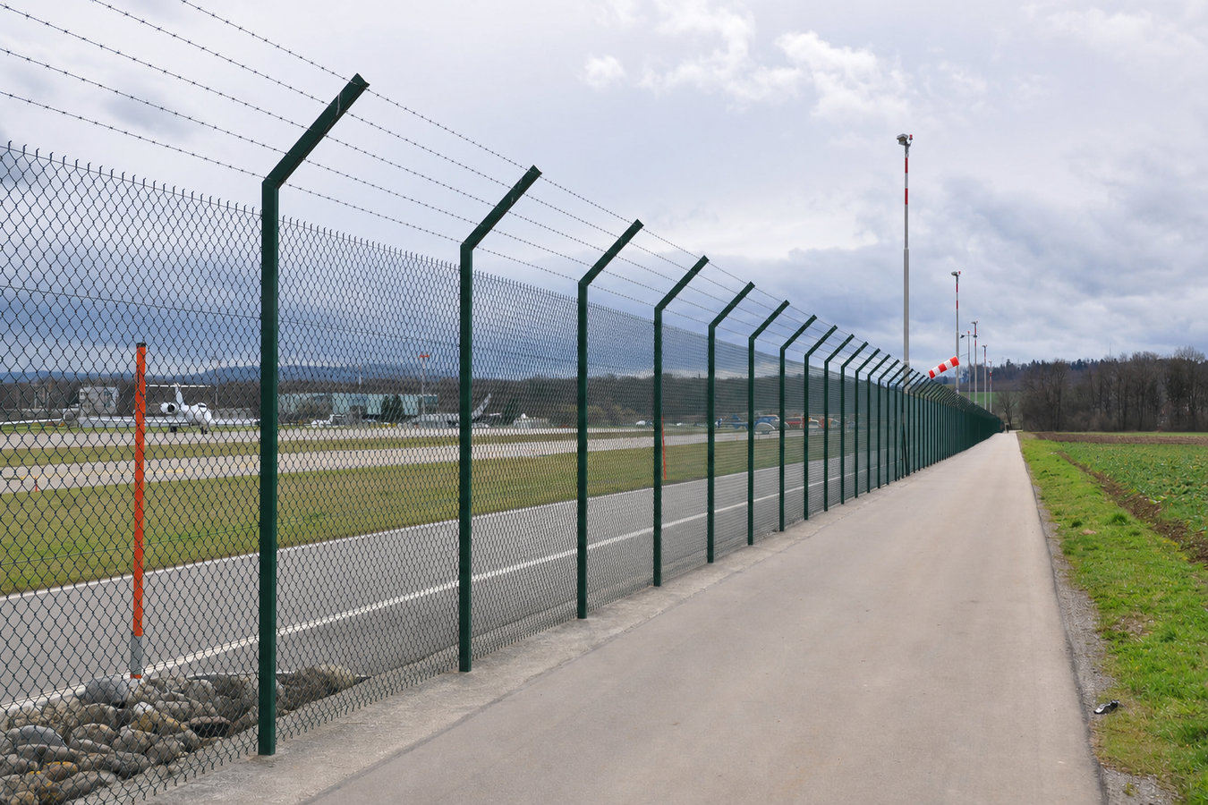 Security fence installation